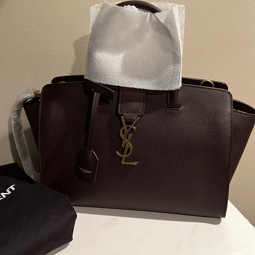 Authentic Yves Saint Laurent Downtown Cabas Tote Bag